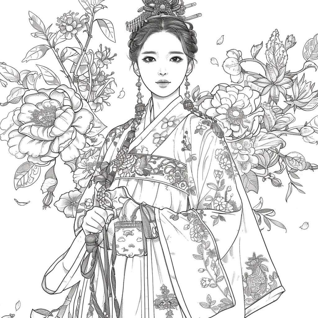 Radiance of Blossoms: The Graceful Korean Princess