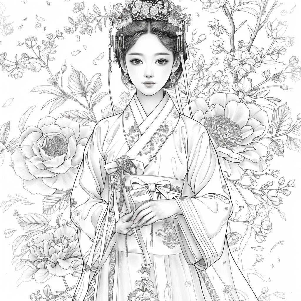 Radiance of Blossoms: The Graceful Korean Princess