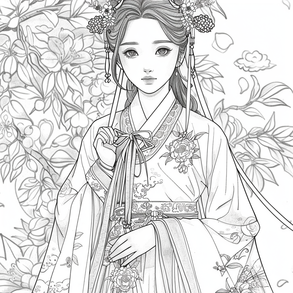 Radiance of Blossoms: The Graceful Korean Princess