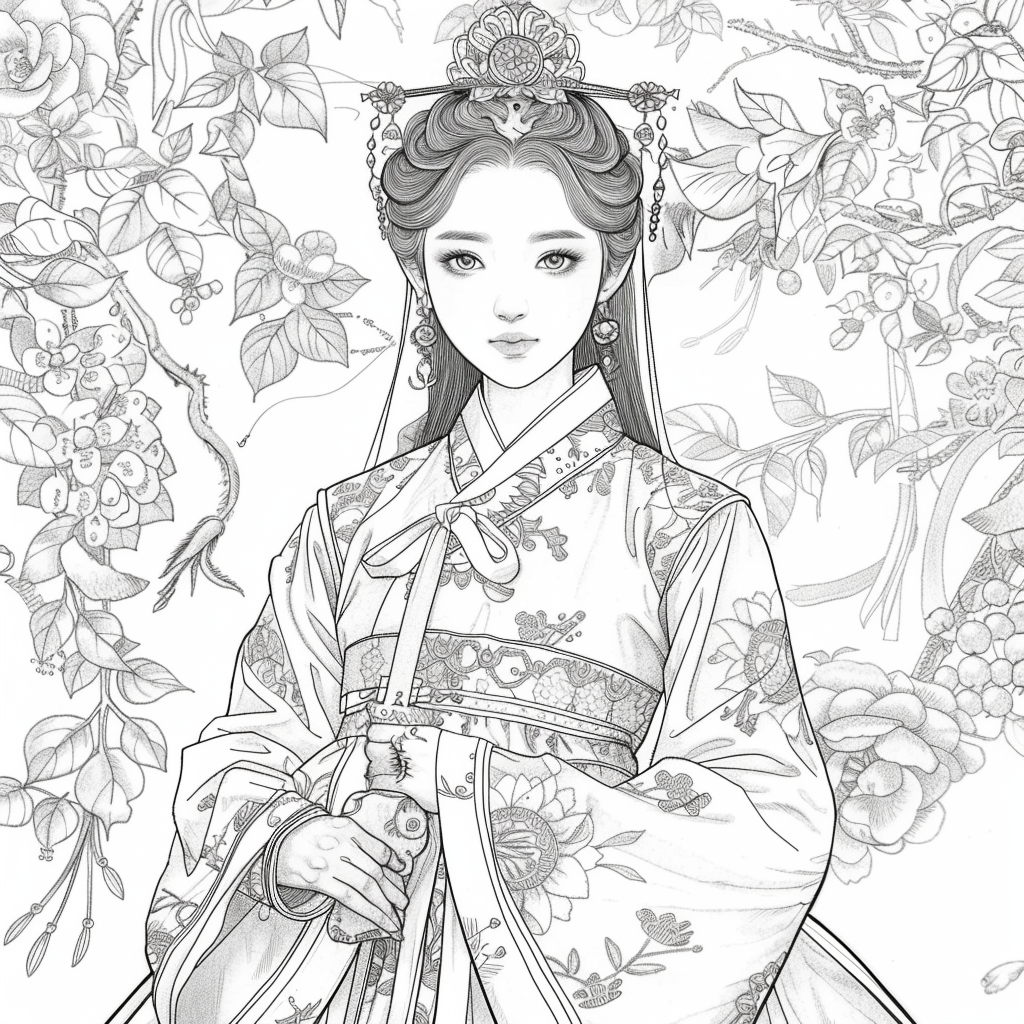 Radiance of Blossoms: The Graceful Korean Princess
