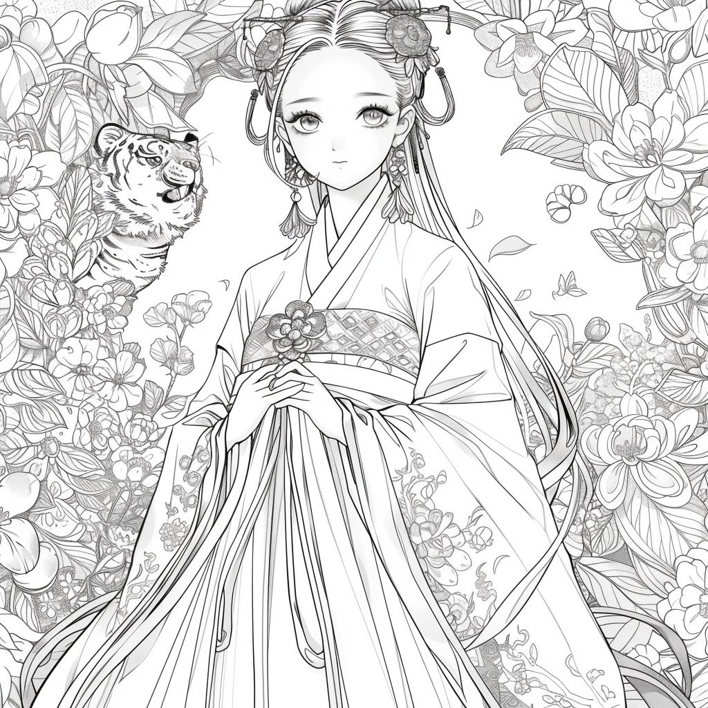 Radiance of Blossoms: The Graceful Korean Princess
