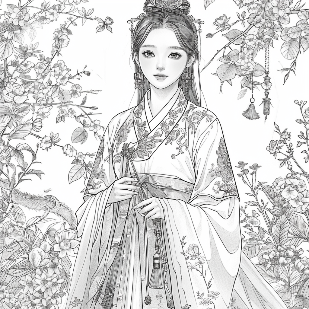 Radiance of Blossoms: The Graceful Korean Princess