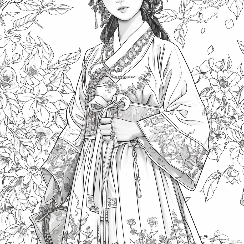 Radiance of Blossoms: The Graceful Korean Princess