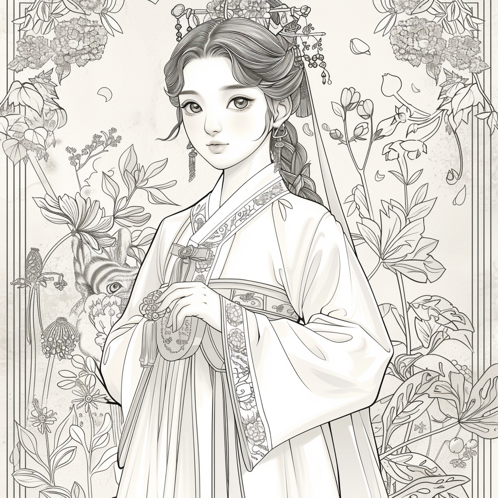 Radiance of Blossoms: The Graceful Korean Princess