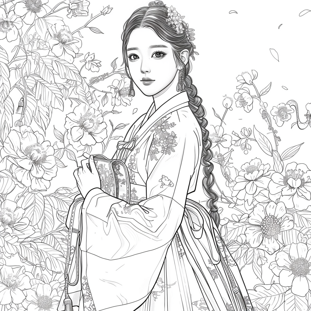 Radiance of Blossoms: The Graceful Korean Princess