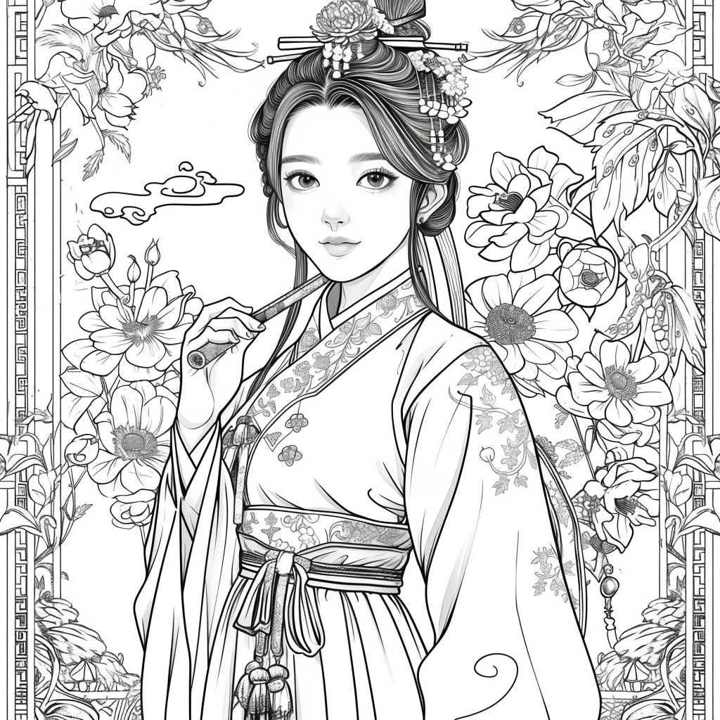 Radiance of Blossoms: The Graceful Korean Princess