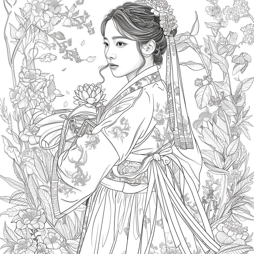 Radiance of Blossoms: The Graceful Korean Princess