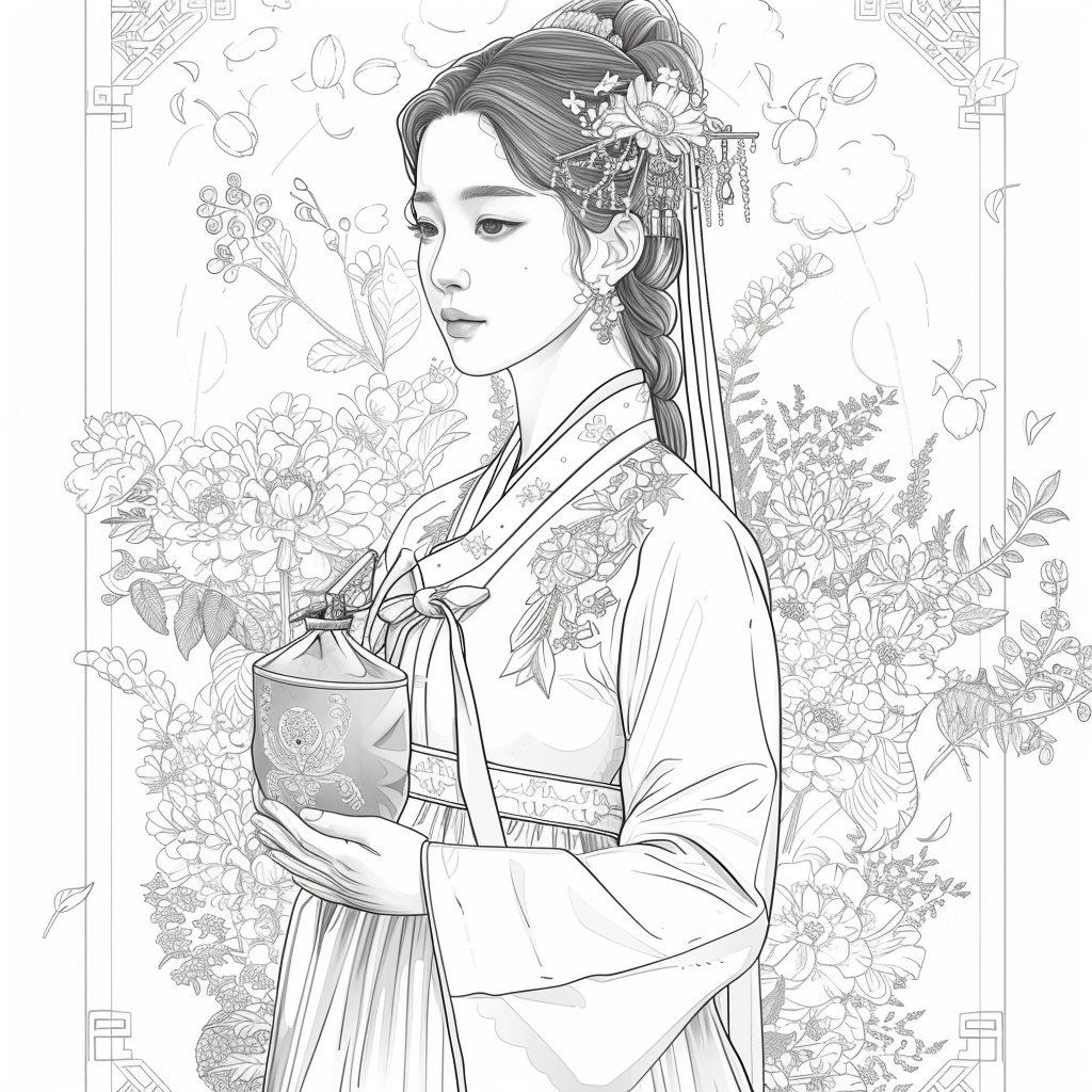 Radiance of Blossoms: The Graceful Korean Princess