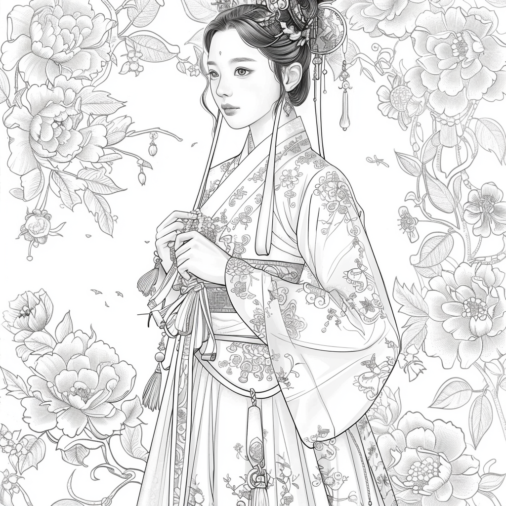 Radiance of Blossoms: The Graceful Korean Princess