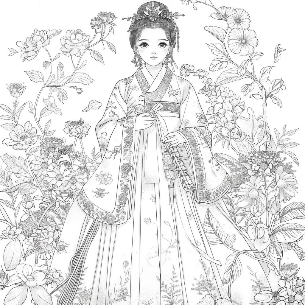 Radiance of Blossoms: The Graceful Korean Princess