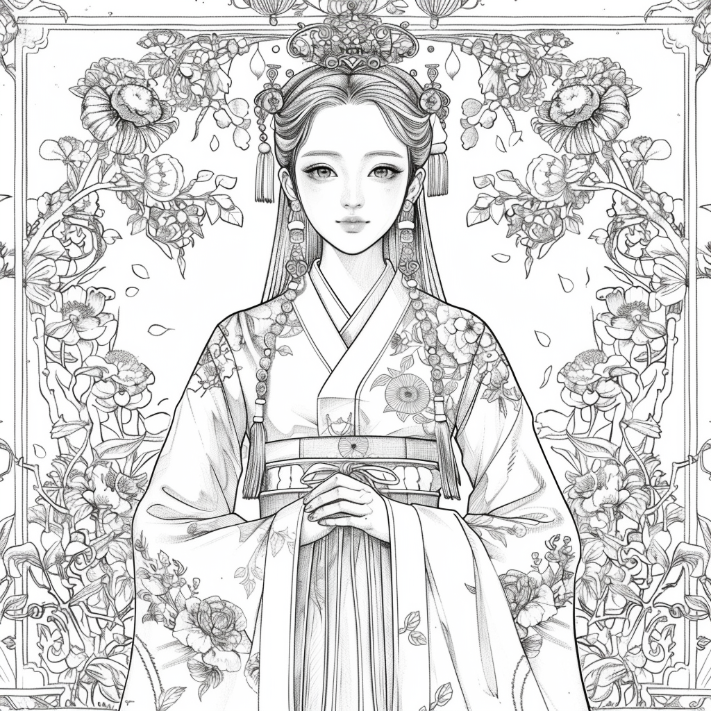 Radiance of Blossoms: The Graceful Korean Princess