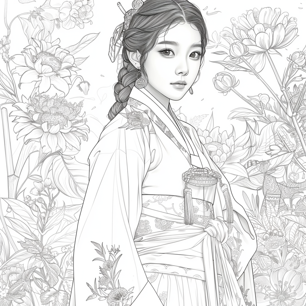 Radiance of Blossoms: The Graceful Korean Princess