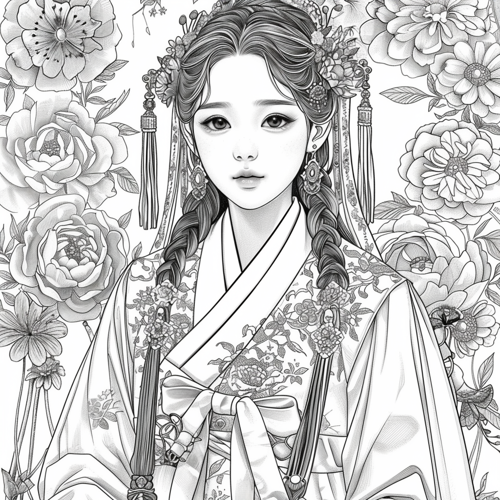 Radiance of Blossoms: The Graceful Korean Princess