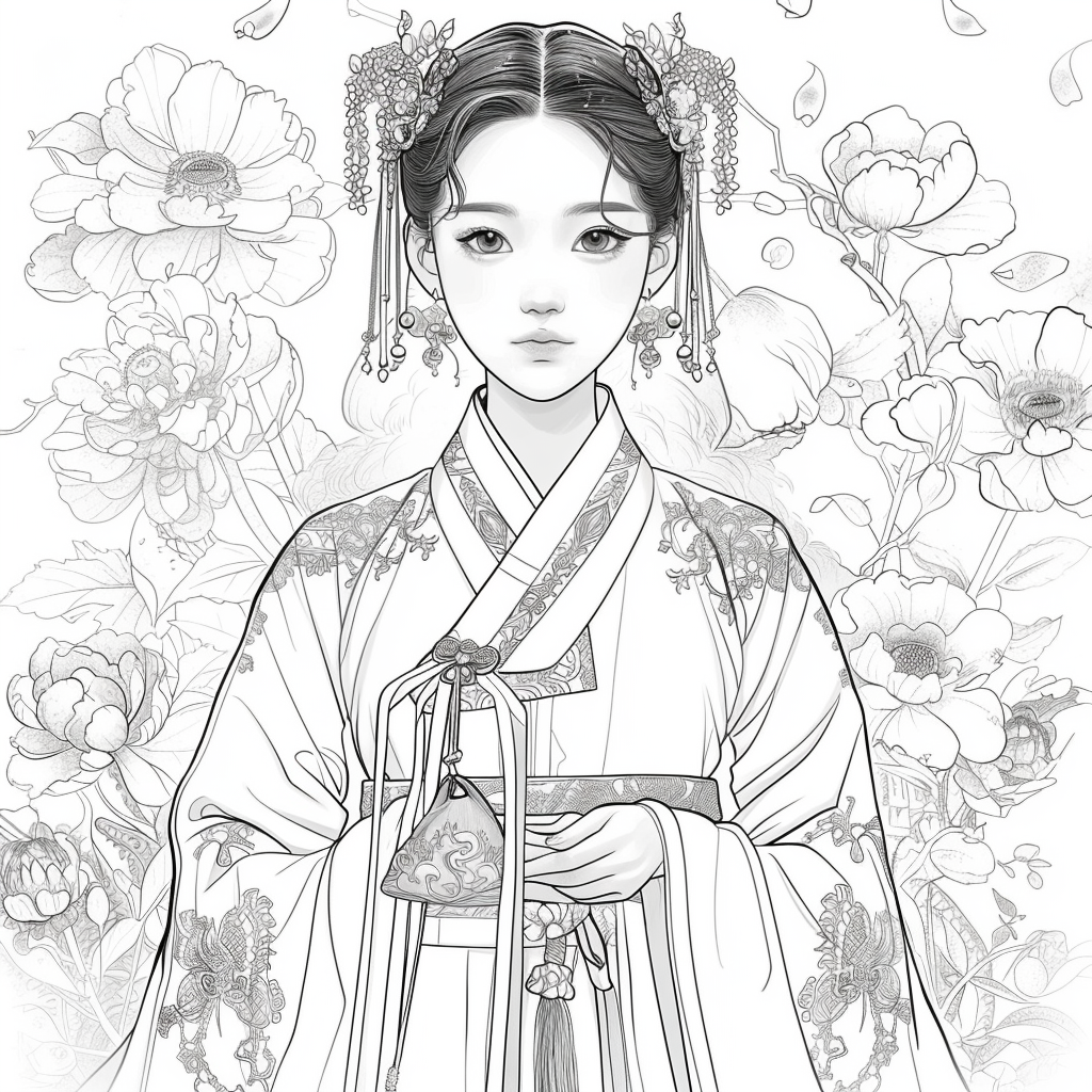 Radiance of Blossoms: The Graceful Korean Princess