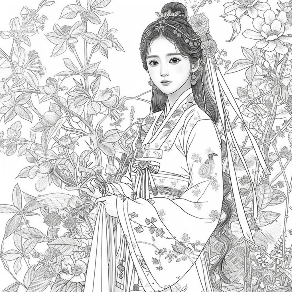 Radiance of Blossoms: The Graceful Korean Princess