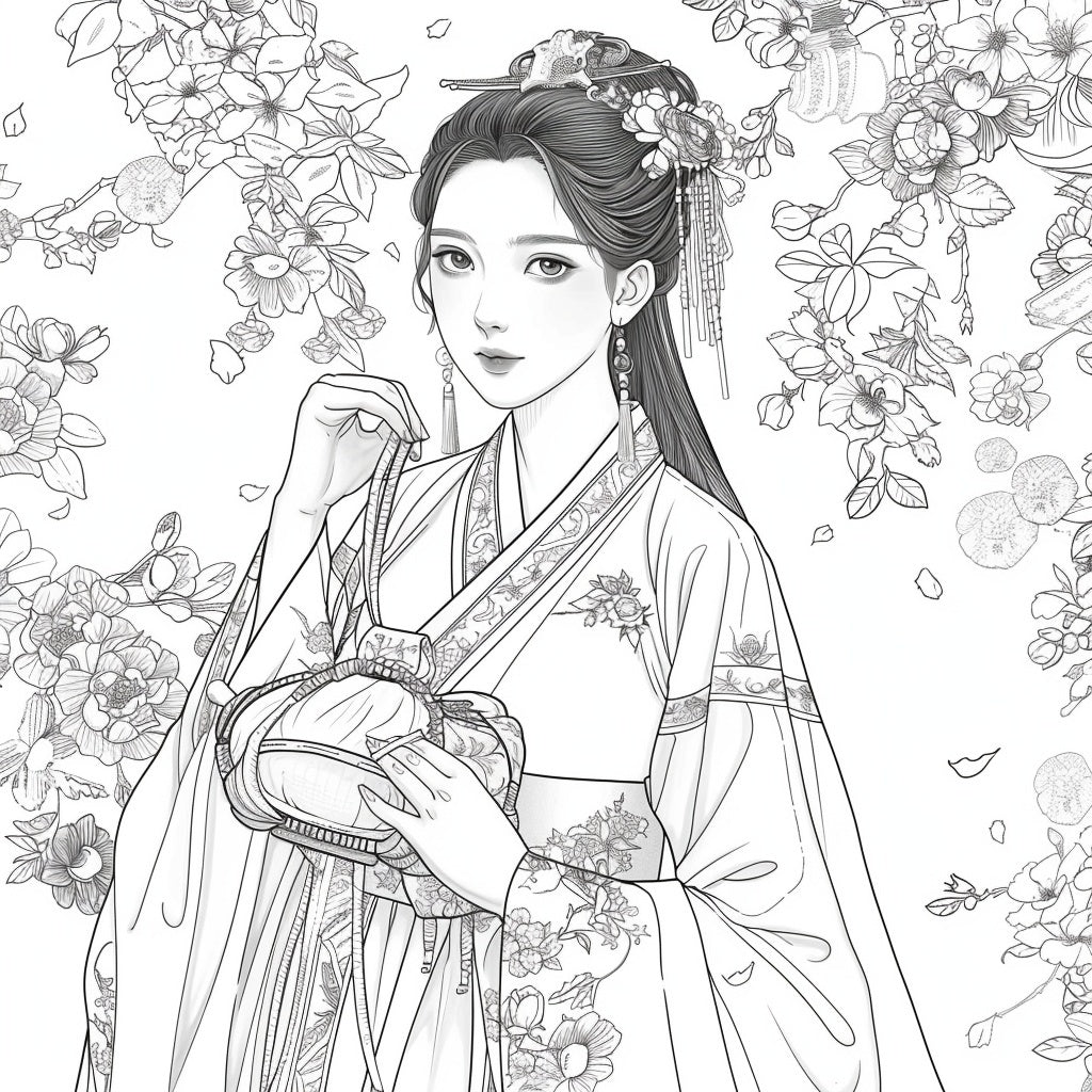 Radiance of Blossoms: The Graceful Korean Princess