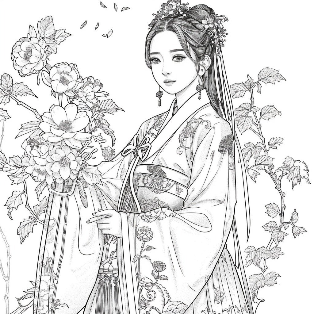 Radiance of Blossoms: The Graceful Korean Princess