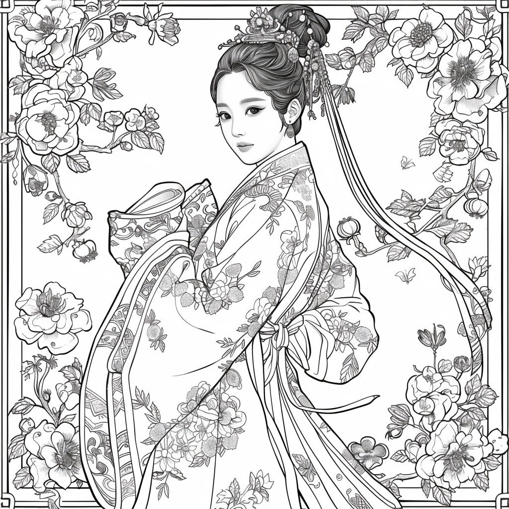 Radiance of Blossoms: The Graceful Korean Princess