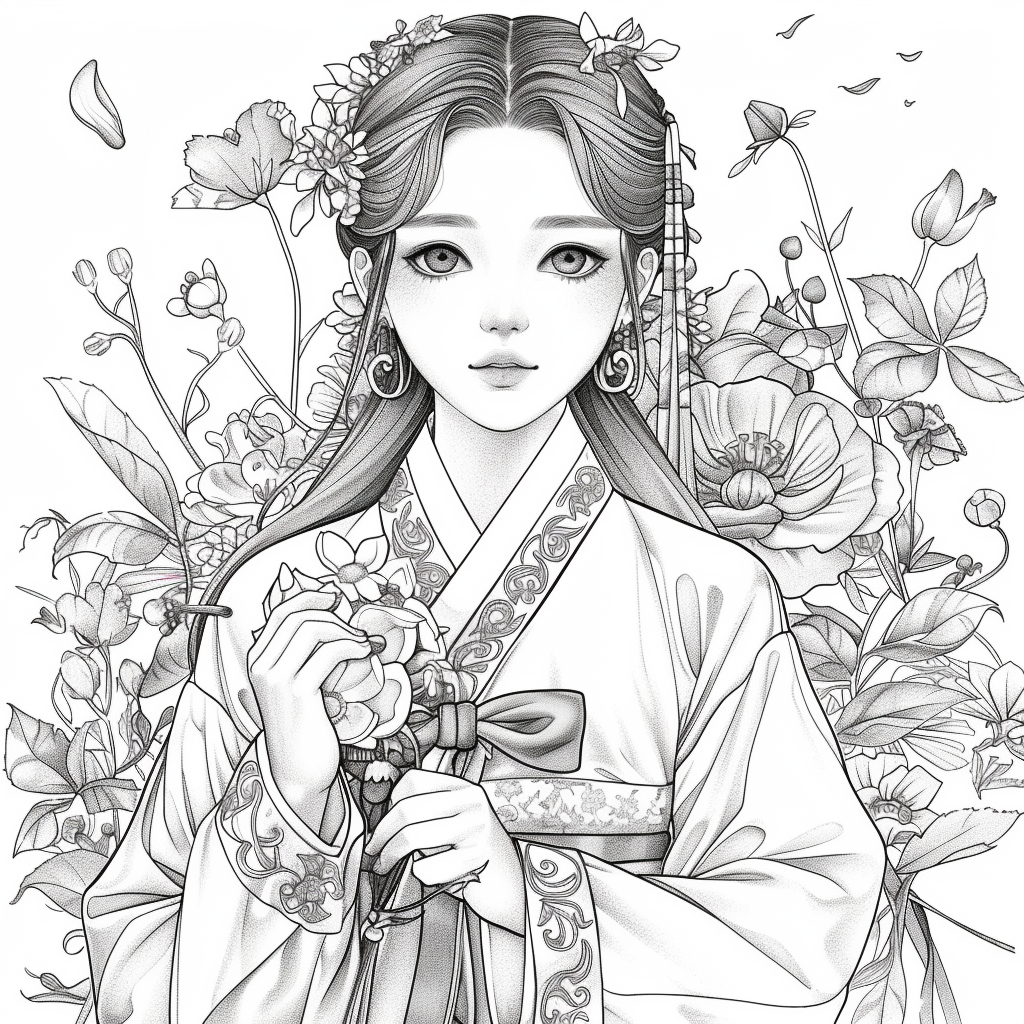 Whispers of Petals – The Dreaming Hanbok Girl