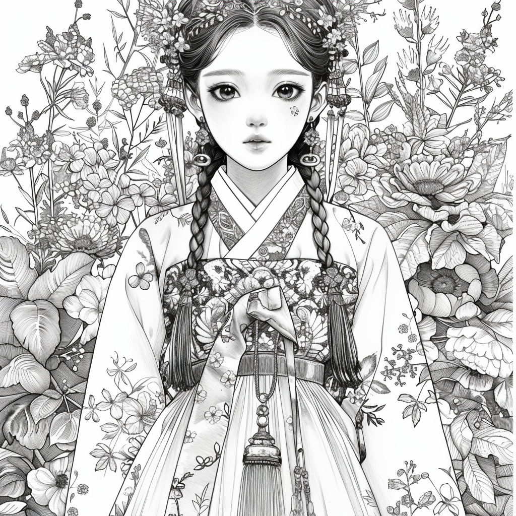 The Rainbow Hanbok Dancer
