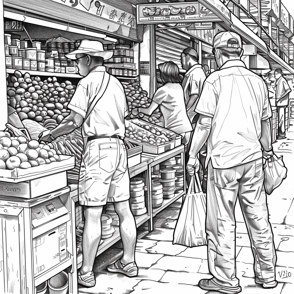 A Day at the Korean Street Market