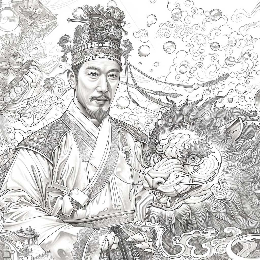Scarlet Elegance of the Imperial Court