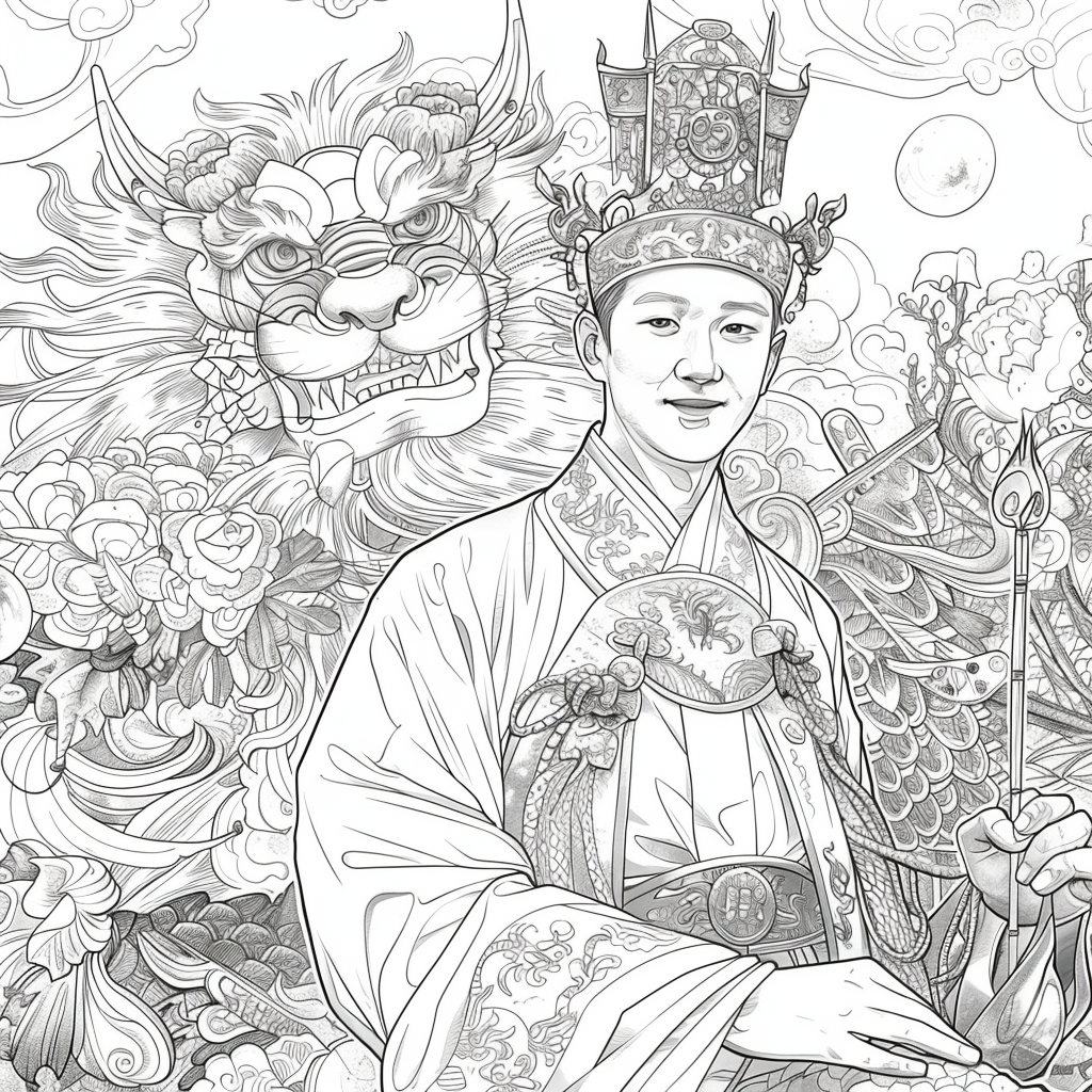 Scarlet Elegance of the Imperial Court