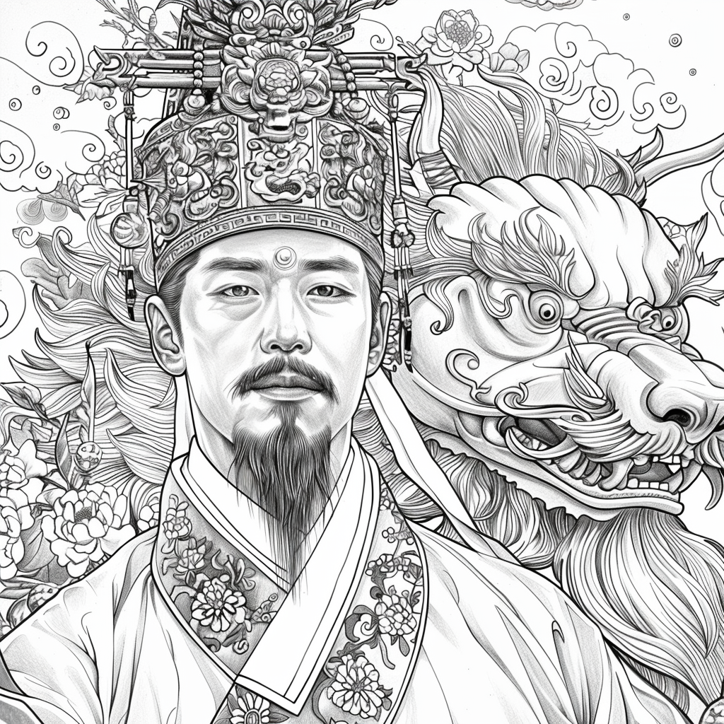 Scarlet Elegance of the Imperial Court