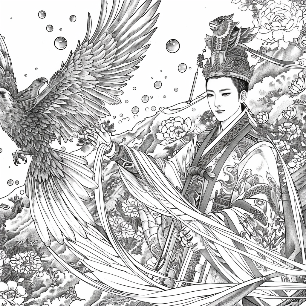 Scarlet Elegance of the Imperial Court