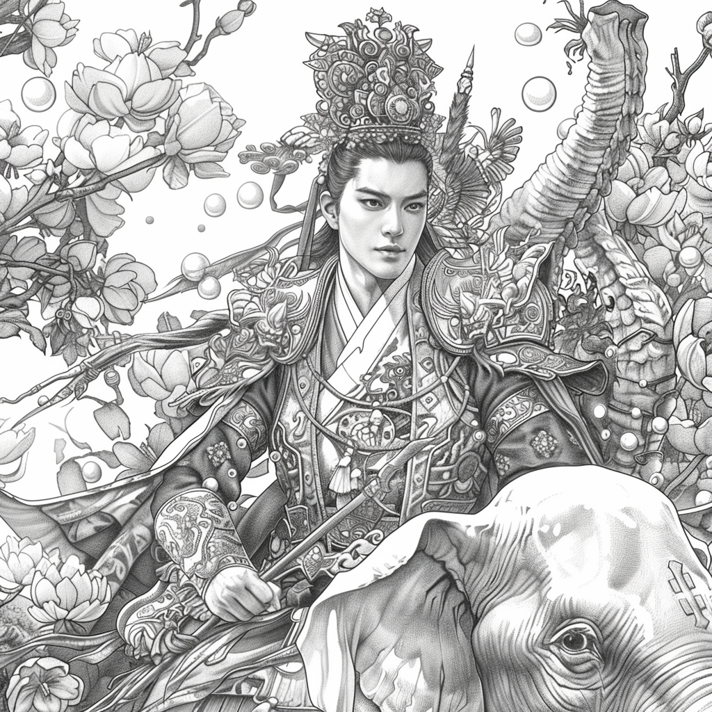 The Radiant Prince and the Elephant