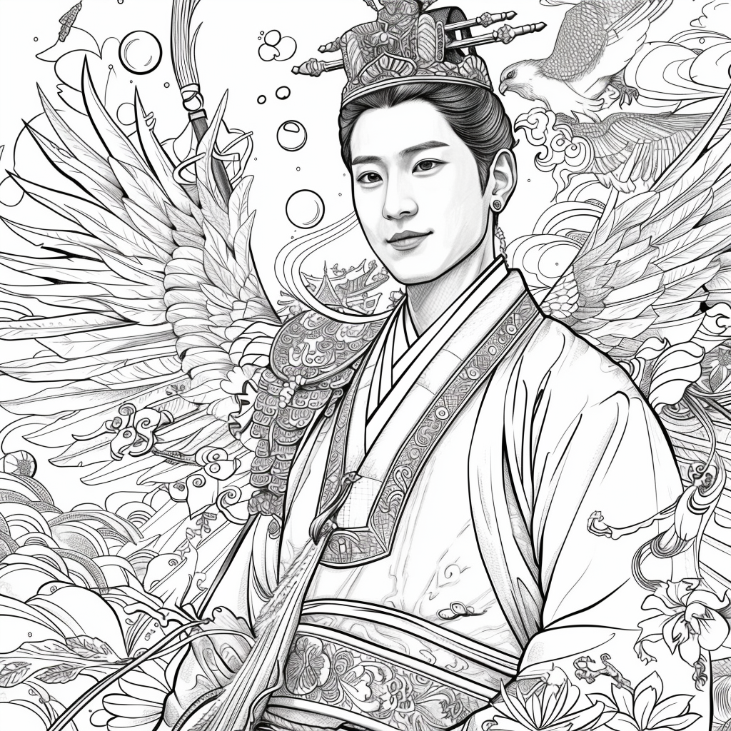 Scarlet Elegance of the Imperial Court