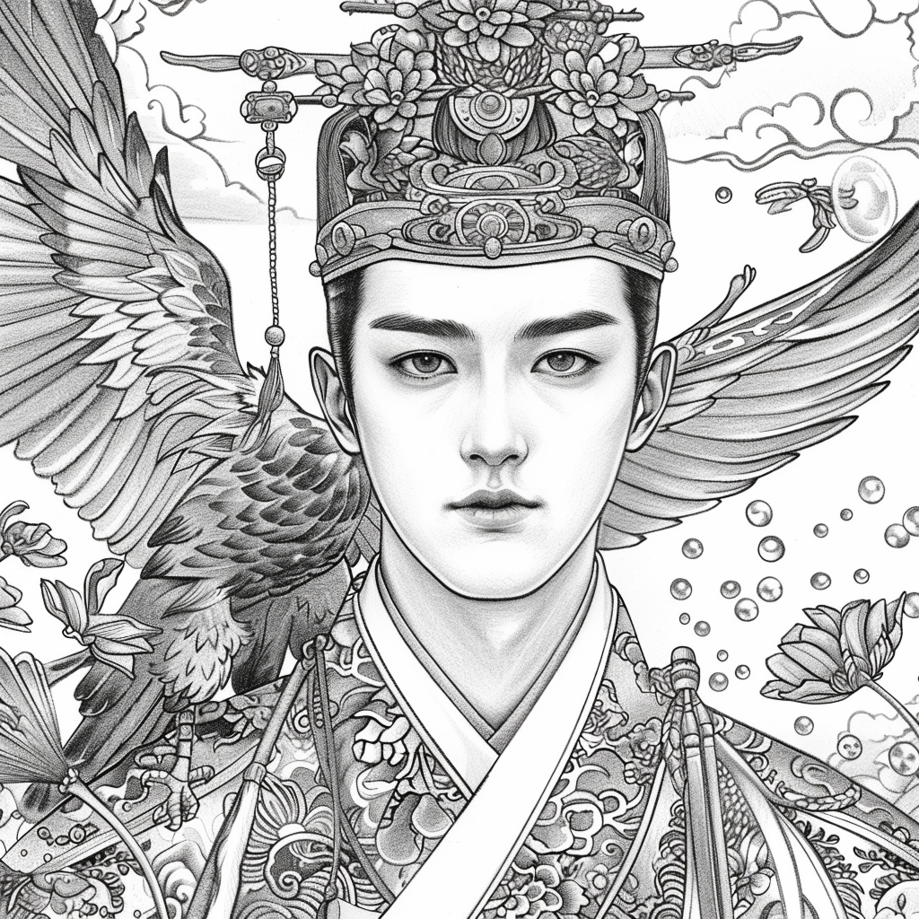 Scarlet Elegance of the Imperial Court