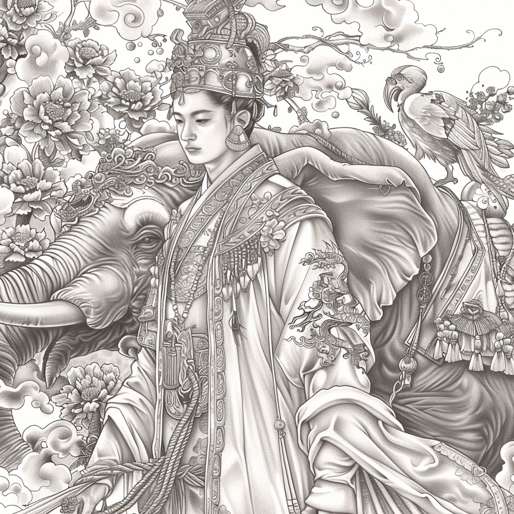 The Lotus King and the Sacred Elephant