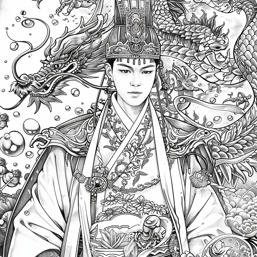 Celestial Majesty: The Emperor of Radiant Skies
