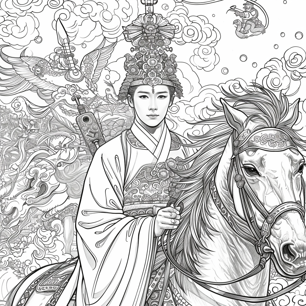 Scarlet Elegance of the Imperial Court