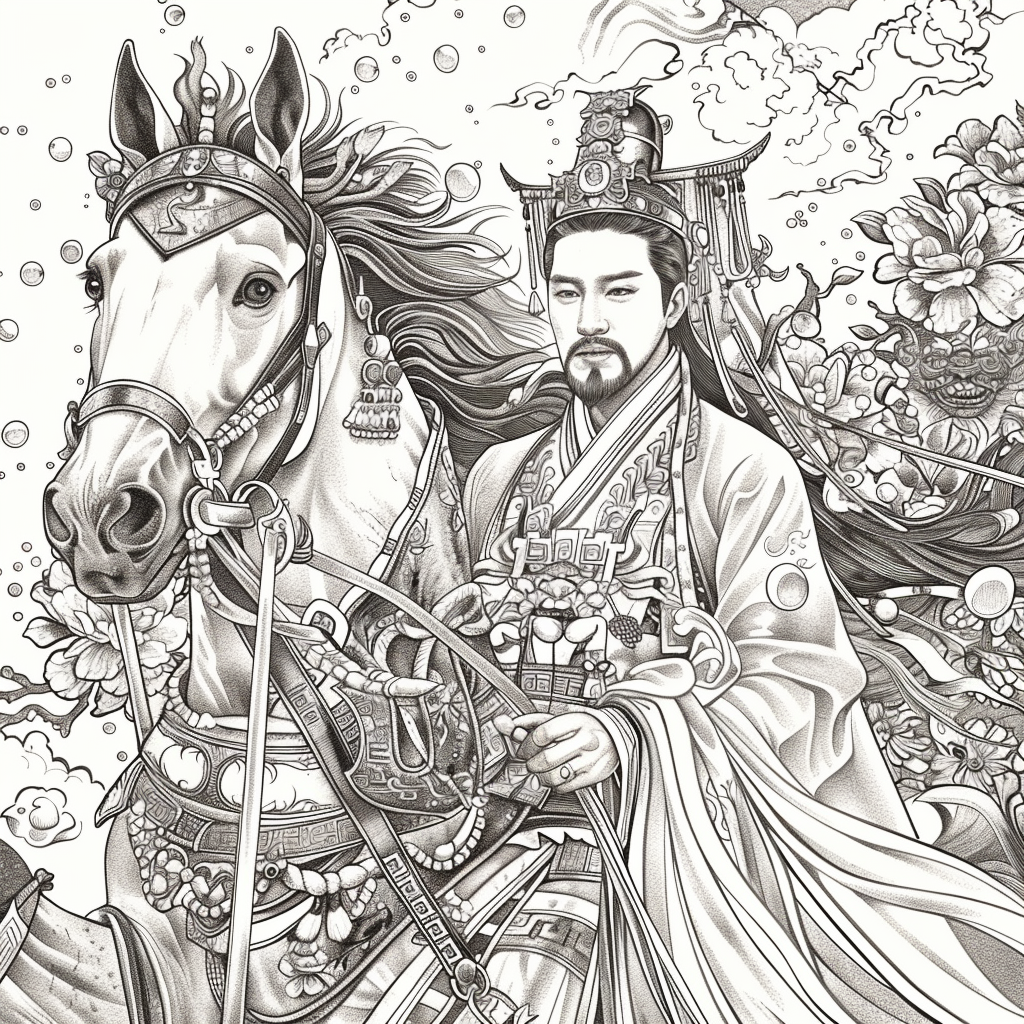 Scarlet Elegance of the Imperial Court