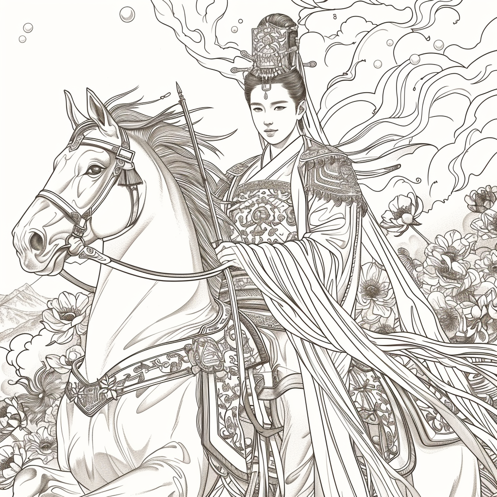 Scarlet Elegance of the Imperial Court