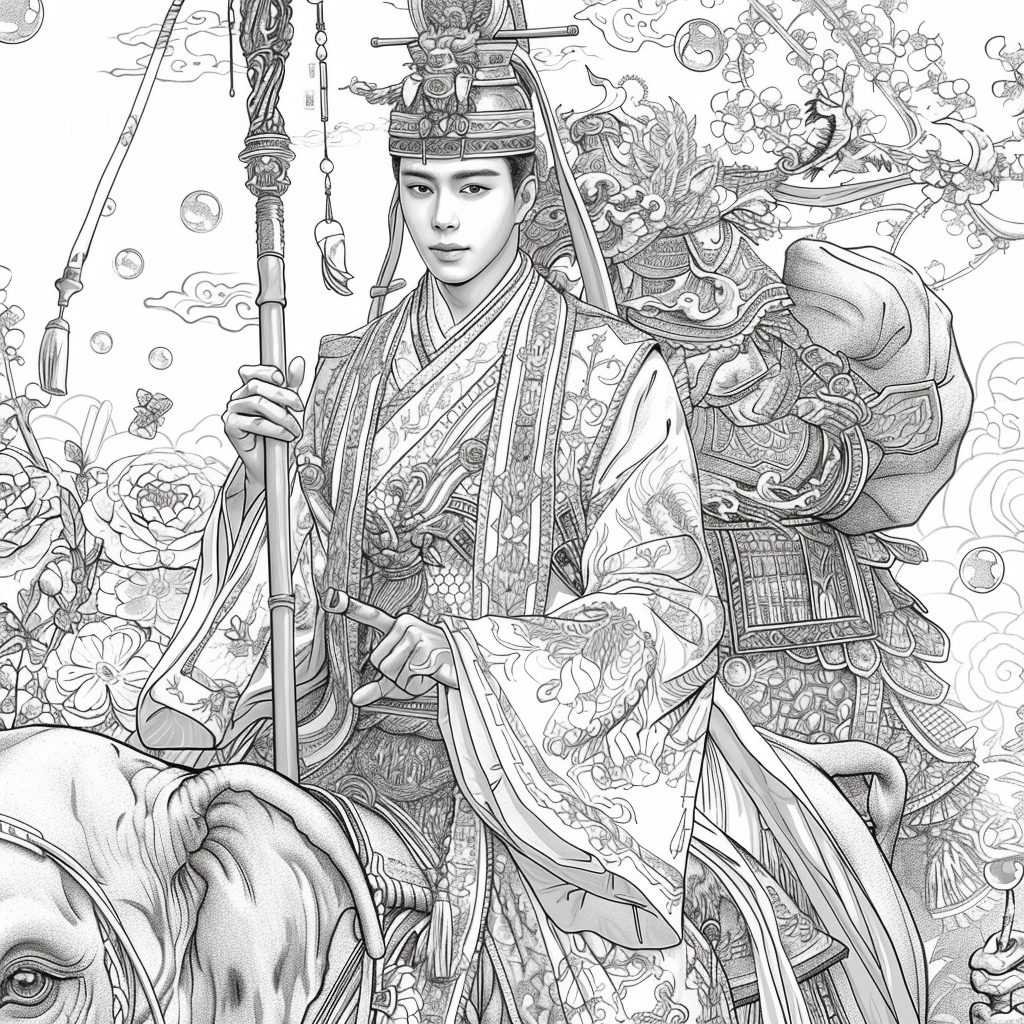 The Radiant Prince and the Elephant