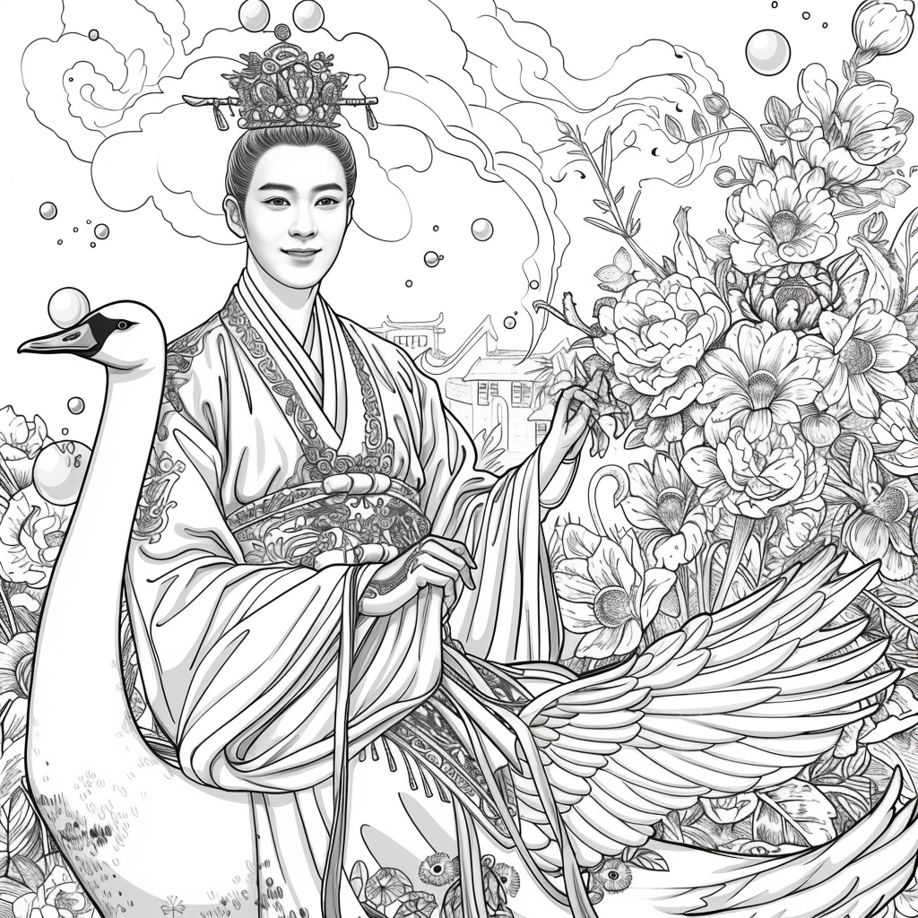 Scarlet Elegance of the Imperial Court