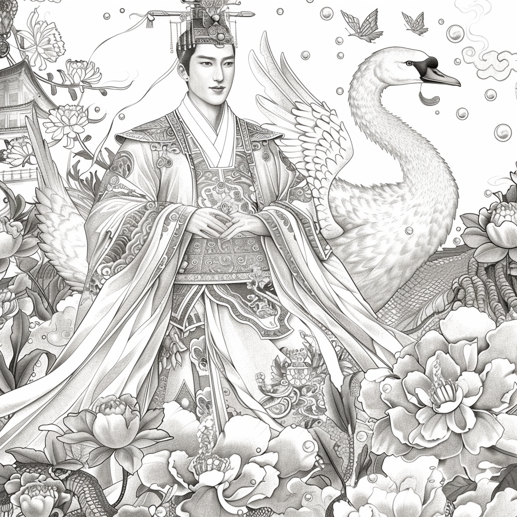 Scarlet Elegance of the Imperial Court