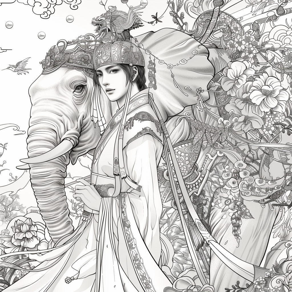 The Radiant Prince and the Elephant