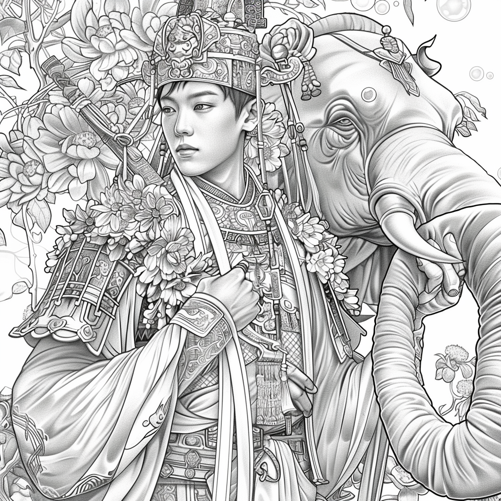 The Radiant Prince and the Elephant