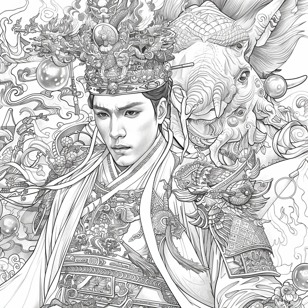 The Radiant Prince and the Elephant