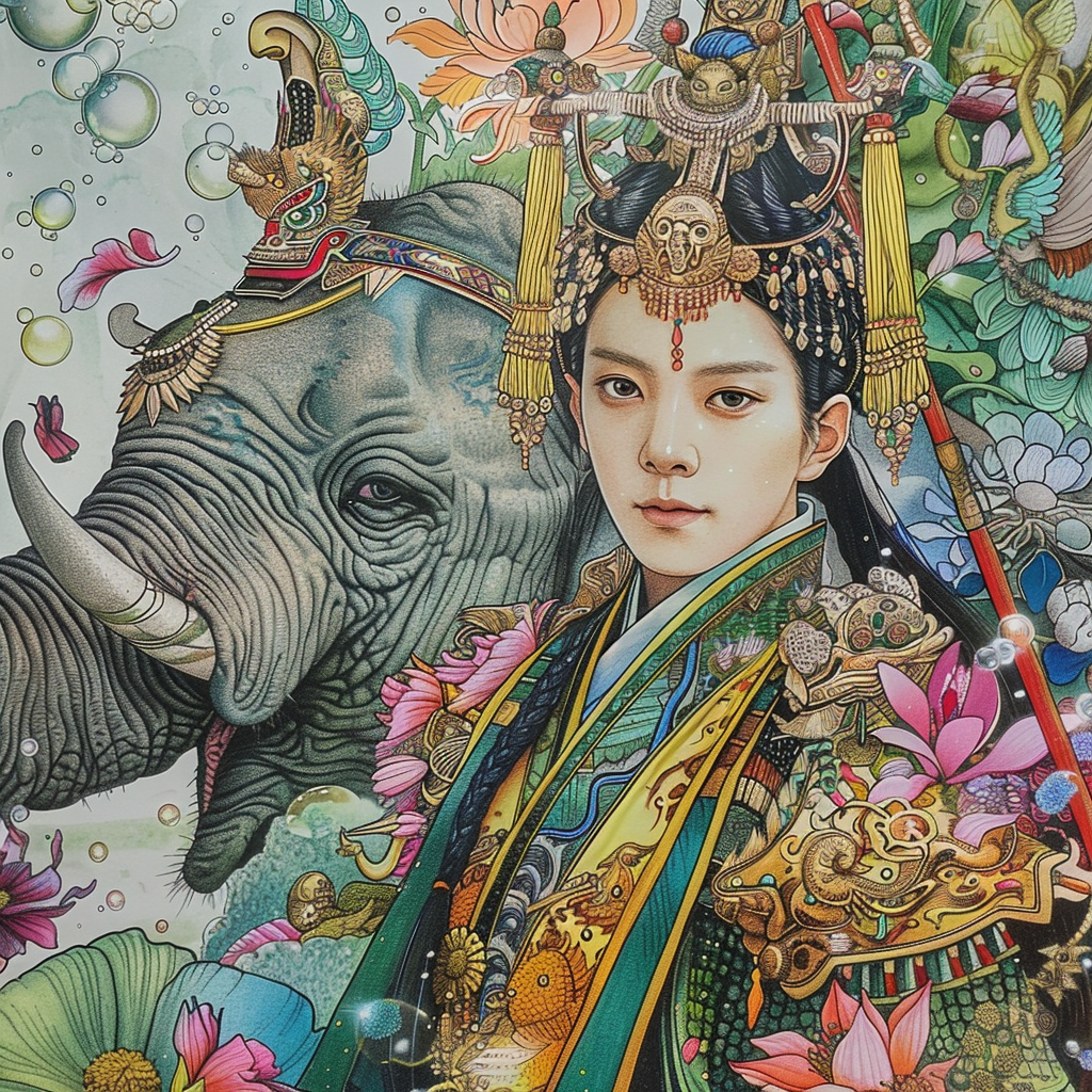 The Lotus King and the Sacred Elephant