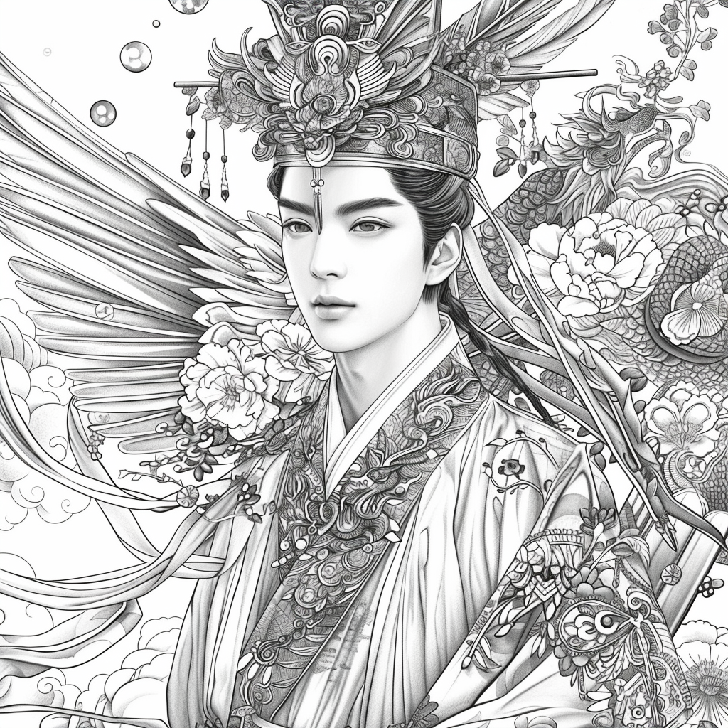 Scarlet Elegance of the Imperial Court
