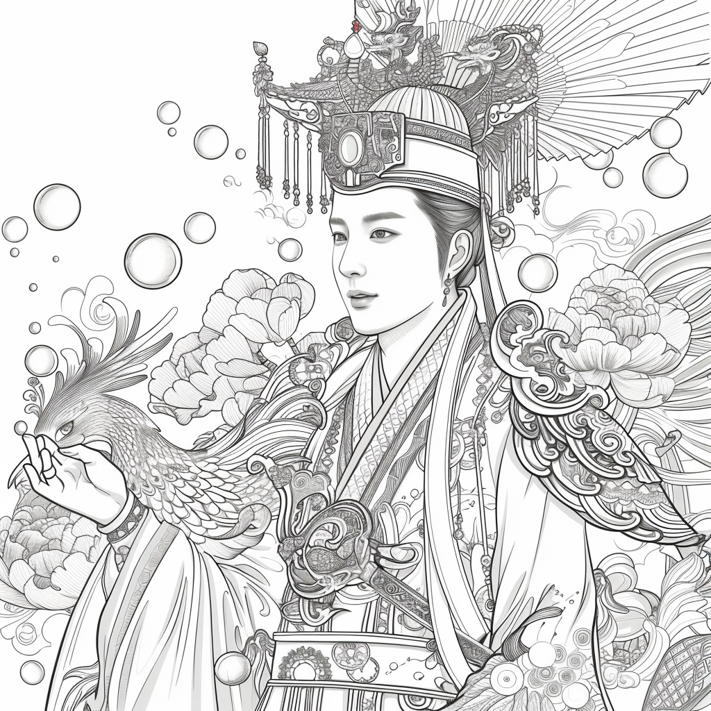 Scarlet Elegance of the Imperial Court