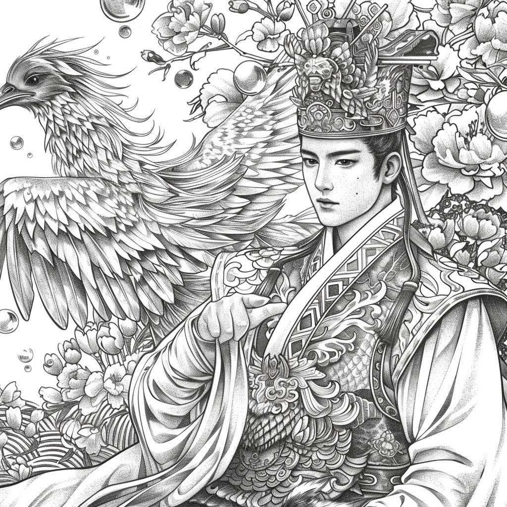 Scarlet Elegance of the Imperial Court