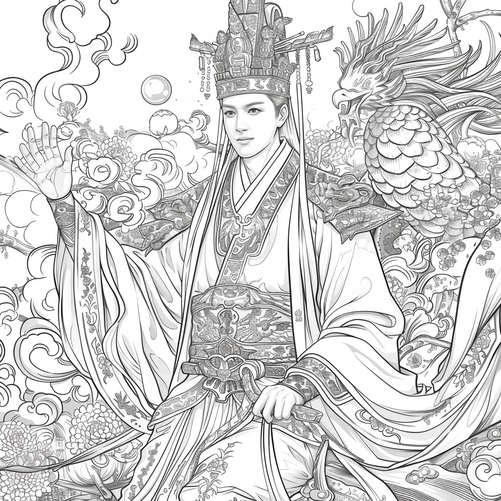 Scarlet Elegance of the Imperial Court