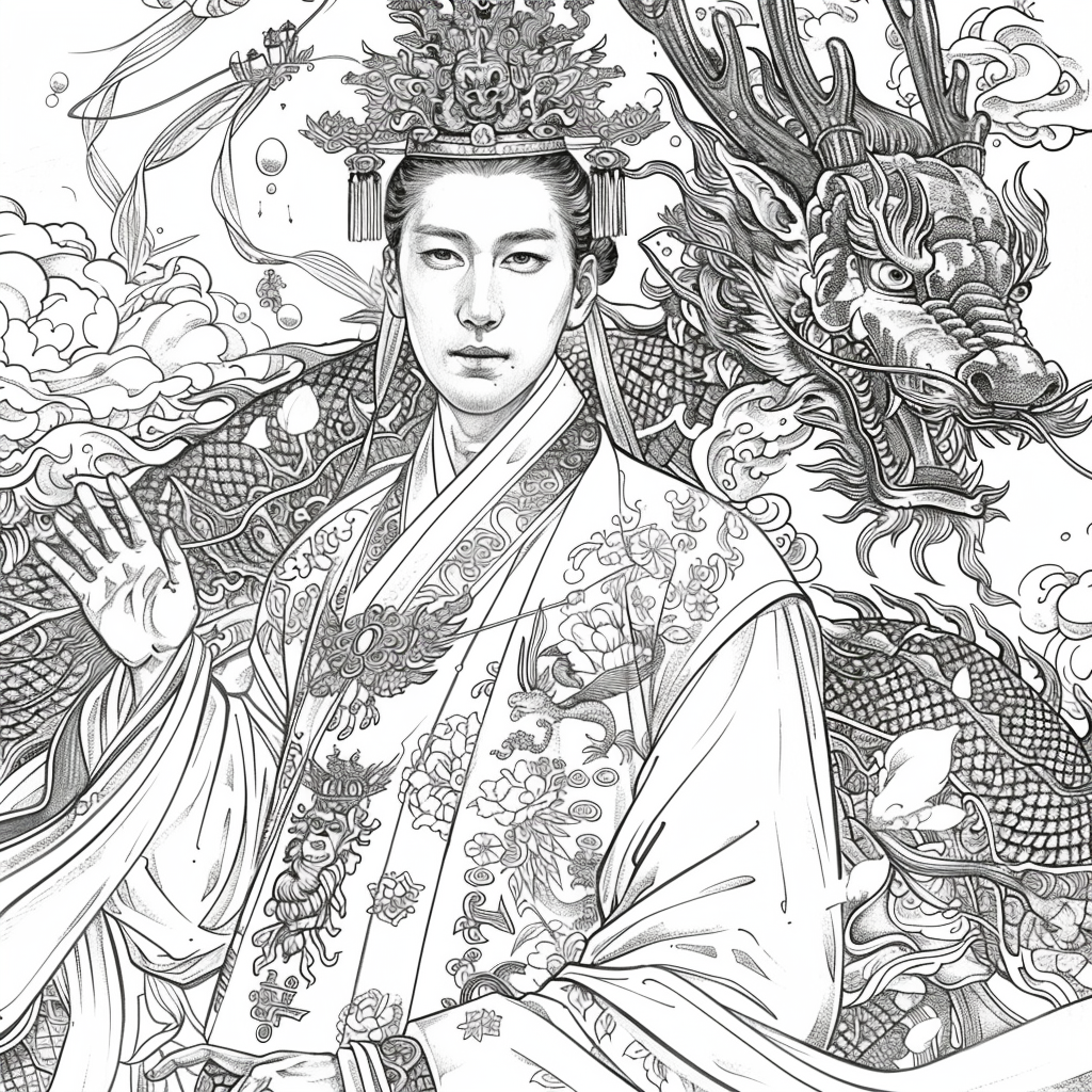 Scarlet Elegance of the Imperial Court