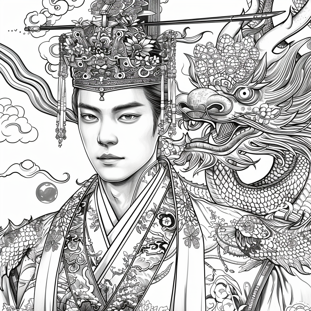 Scarlet Elegance of the Imperial Court